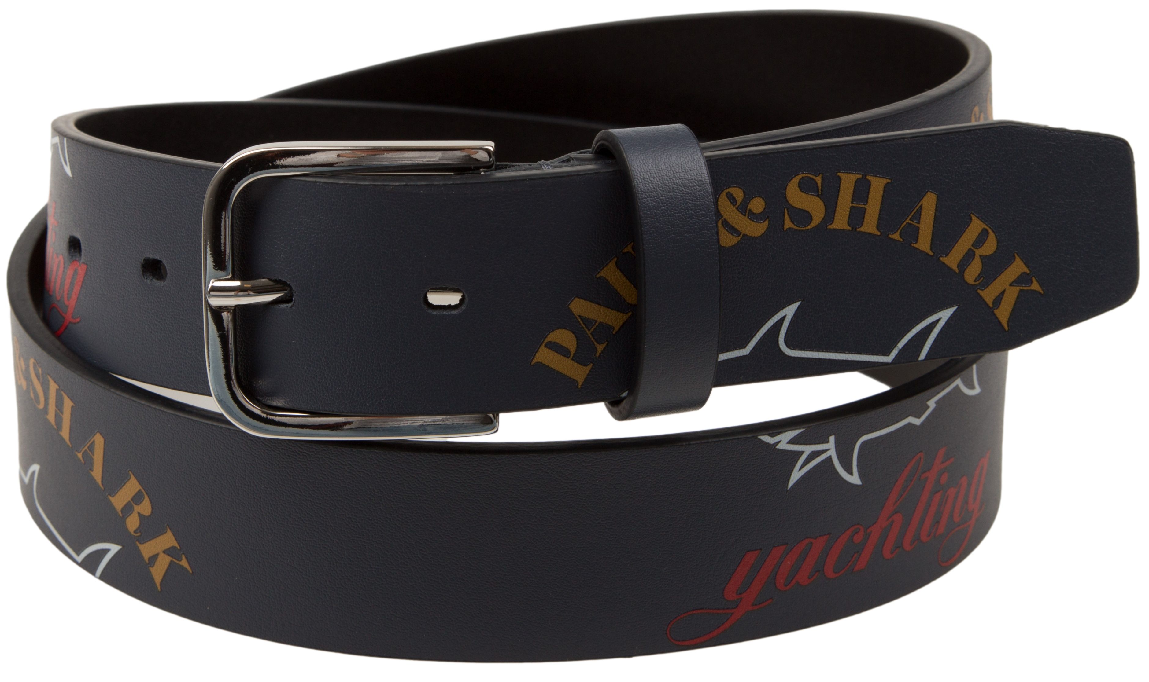 Aantrekkelijk zijn aantrekkelijk renderen potlood Paul & Shark Cut Logo Belt Riem in kleur Navy | Jan Rozing Mannenmode